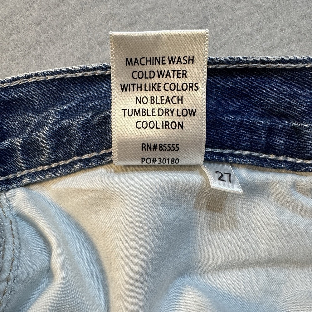 Pistola Cassie Super High Rise Straight Crop University Button Fly Size 27 - Picture 7 of 11